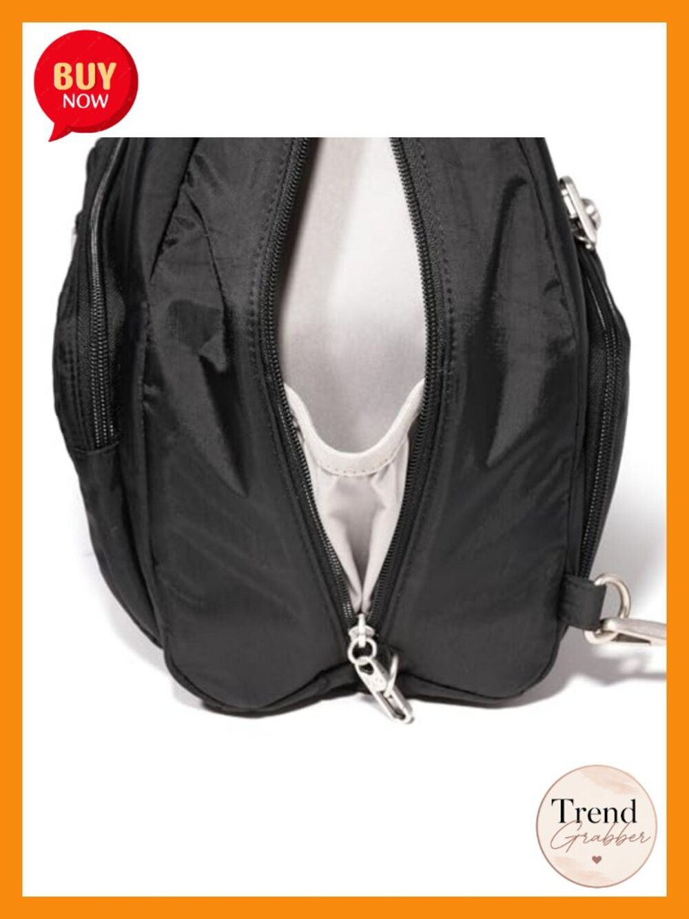 Anti-Theft Convertible Sling Nylon Crossbody with RFID - Picture 6 of 6